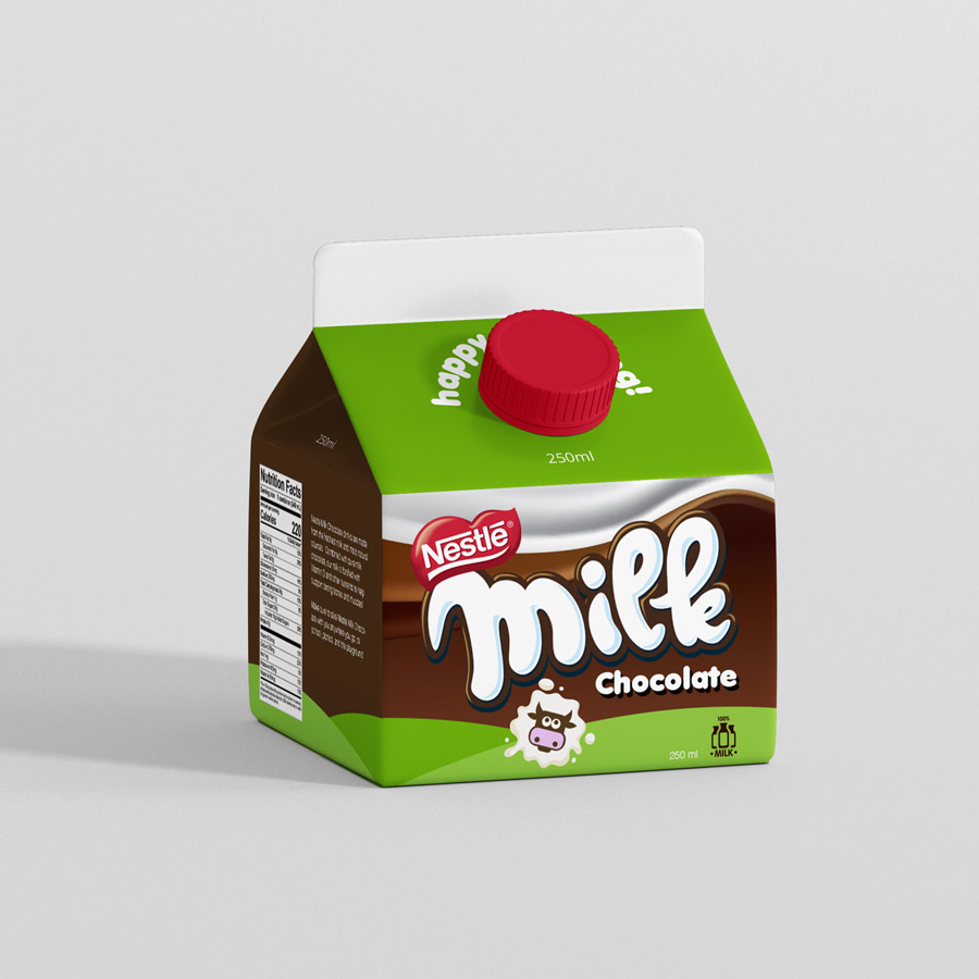 milkchocoloteconcept chocolote milk Nestle